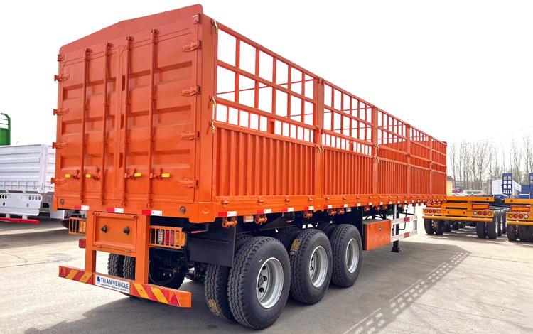 3 Axle 60 Ton Fence Semi Trailer for Sale in Papua New Guinea