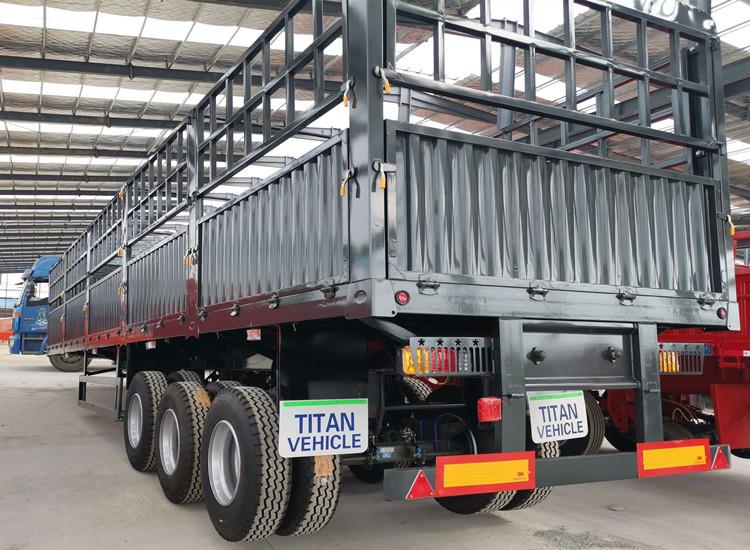 Tri Axle Stake Semi Trailer for Sale in Papua New Guinea