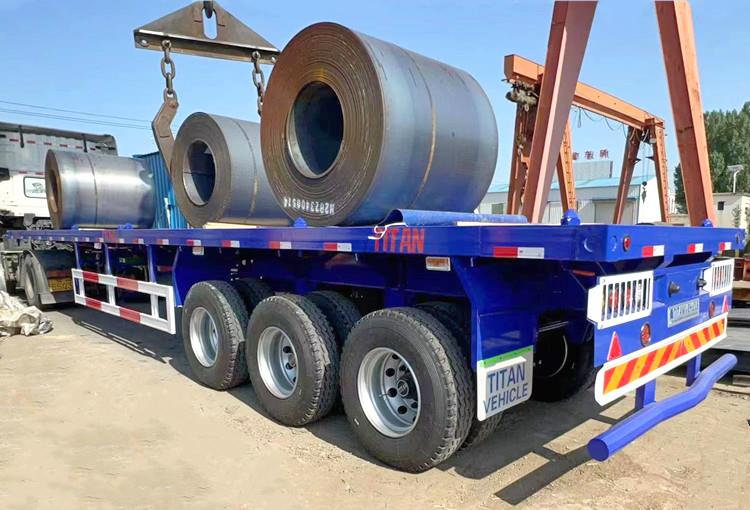 40FT Flatbed Container Truck Trailer for Sale in Papua New Guinea Pot Mosbi