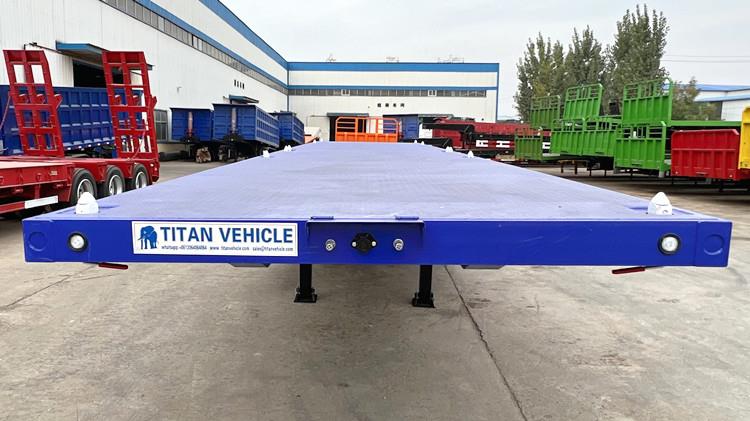 40FT Flatbed Container Truck Trailer for Sale in Papua New Guinea Pot Mosbi