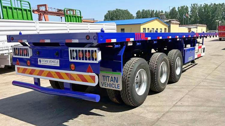 40FT Flatbed Container Truck Trailer for Sale in Papua New Guinea Pot Mosbi