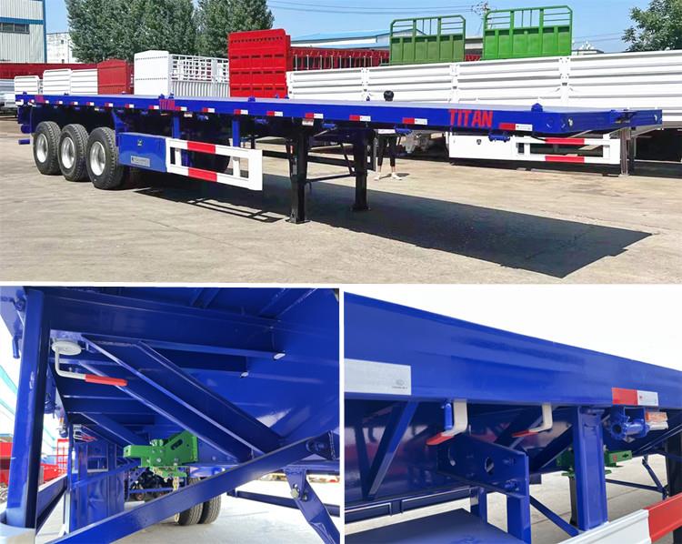 40FT Flatbed Container Truck Trailer for Sale in Papua New Guinea Pot Mosbi