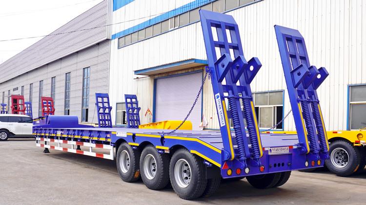 Low Bed Truck Semi Trailer | 3 Axle Low Bed Trailer for Sale in Papua New Guinea