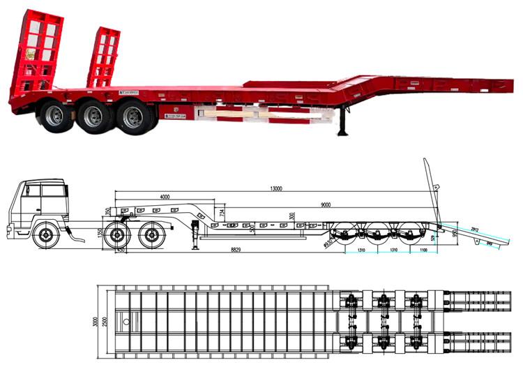 Lowbed Trailer for Sale | Drop Deck Trailer in Papua New Guinea Port Moresby