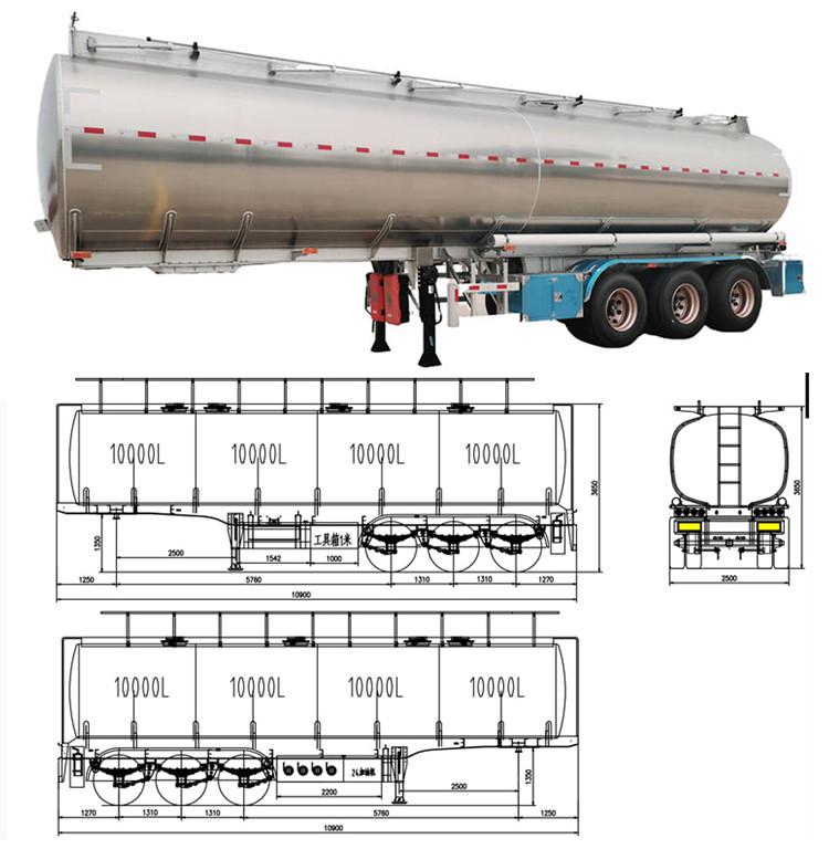 Fuel Tanker Prices  Aluminum Fuel Tanker Trailer for Sale in Papua New Guinea