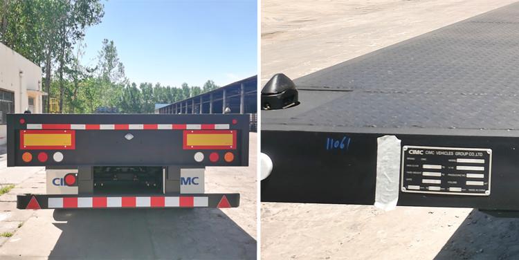 CIMC China Tri Axle 40 Foot Flatbed Semi Trailer for Sale in Papua New Guinea