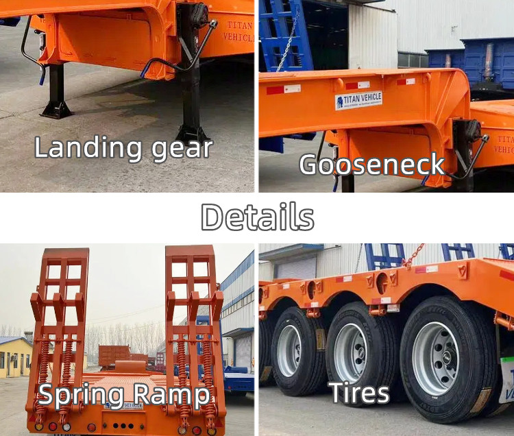 4 Axle Low Bed Trailer for Sale in Papua New Guinea Port Moresby