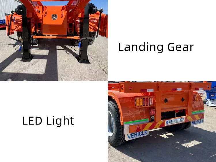 20 Ft Container Chassis Trailers for Sale in Papua New Guinea