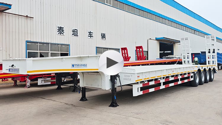 Cheap 4 Axle Lowbed Trailer Price in Papua New Guinea