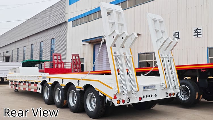 Cheap 4 Axle Lowbed Trailer Price in Papua New Guinea