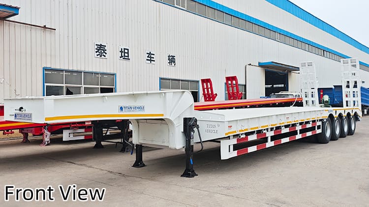 Cheap 4 Axle Lowbed Trailer Price in Papua New Guinea
