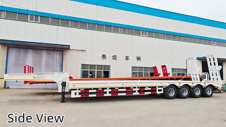 Cheap 4 Axle Lowbed Trailer Price in Papua New Guinea