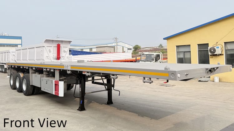 Tri Axle Flat Bed Semi Trailer for Sale in Papua New Guinea