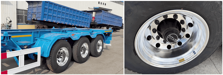 Tri Axle 40Ft Container Semi Trailers Price in Papua New Guinea