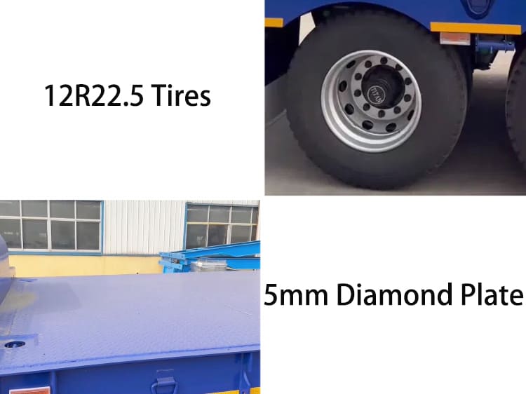 3 Axle Lowbed Trailer for Sale in Papua New Guinea