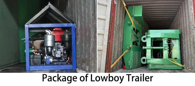 2 Axle 60 Ton Gooseneck Lowboy Trailer for Sale in Papua New Guinea