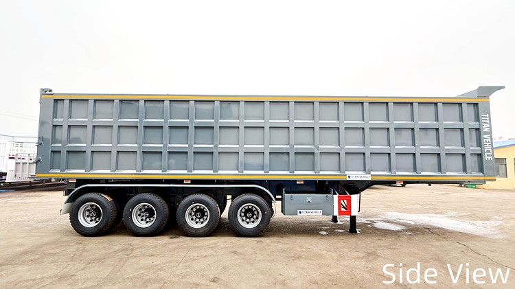 4 Axle Hydraulic Dump Trailer for Sale in Papua New Guinea