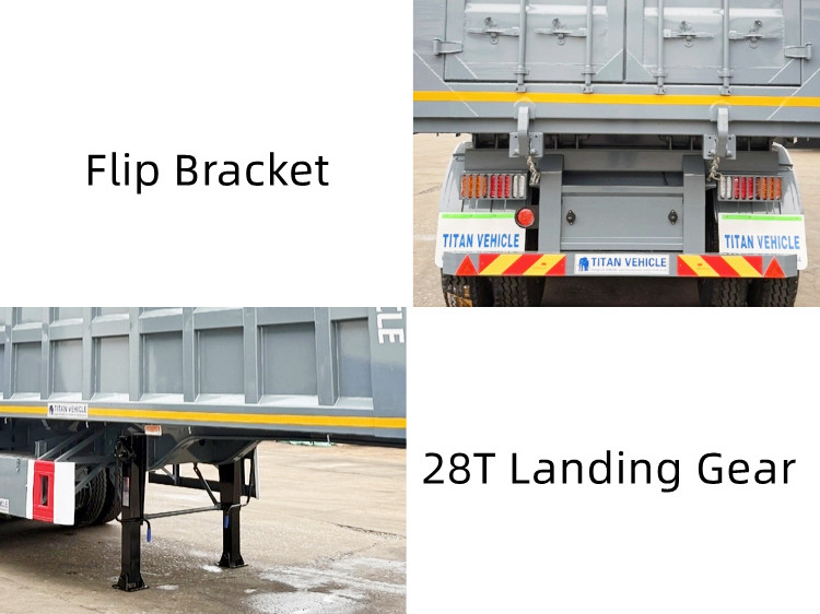 4 Axle Hydraulic Dump Trailer for Sale in Papua New Guinea