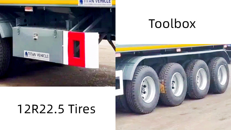 4 Axle Hydraulic Dump Trailer for Sale in Papua New Guinea