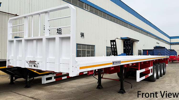 4 Axle 48 Foot Flatbed Container Trailer for Sale in Papua New Guinea