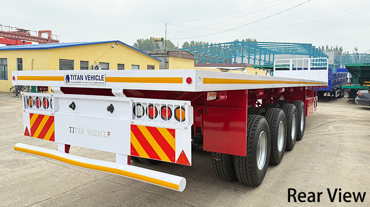 4 Axle 48 Foot Flatbed Container Trailer for Sale in Papua New Guinea