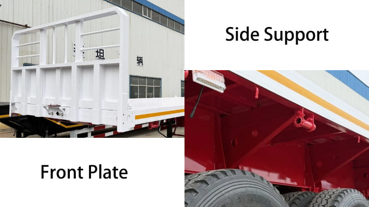 4 Axle 48 Foot Flatbed Container Trailer for Sale in Papua New Guinea