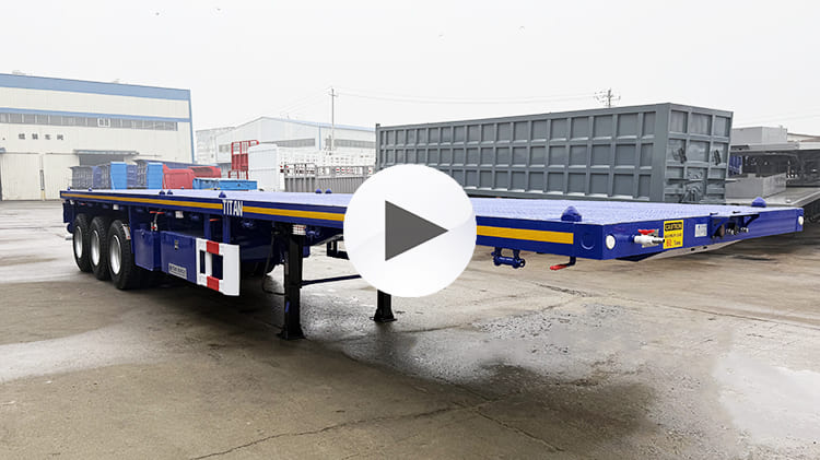 2025 New 3 Axle 40 Ft Flatbed Trailer for Sale in Papua New Guinea