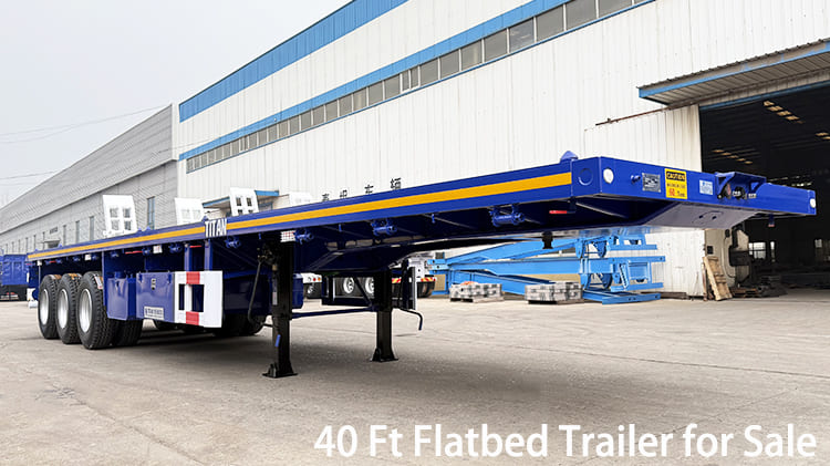 2025 New 3 Axle 40 Ft Flatbed Trailer for Sale in Papua New Guinea