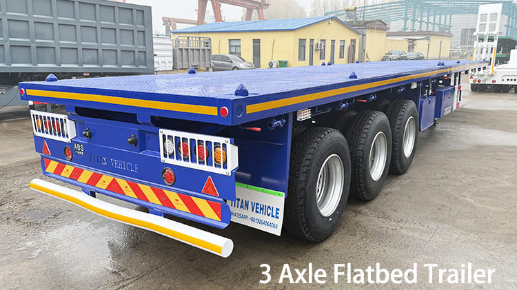 2025 New 3 Axle 40 Ft Flatbed Trailer for Sale in Papua New Guinea