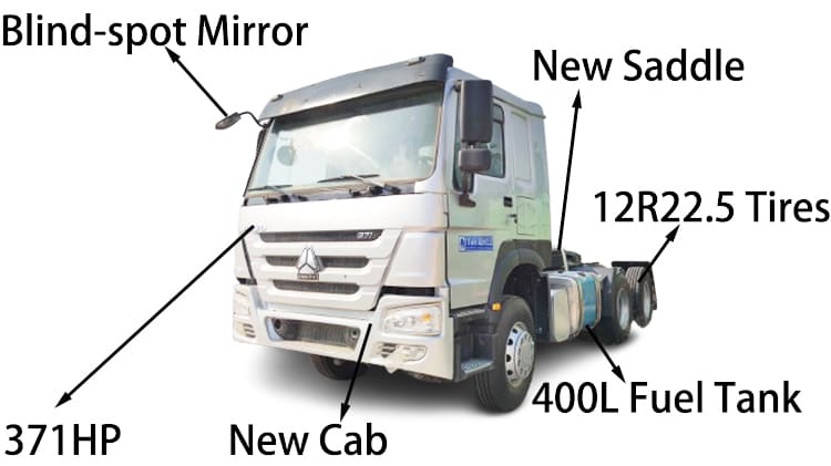 Gently Used Howo Tractor Truck 371 for Sale in Papua New Guinea