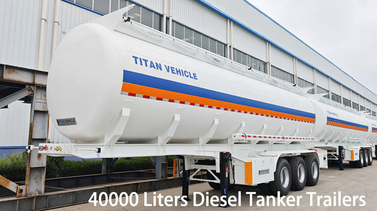 3 Axle 40000 Liters Diesel Tanker Trailers for Sale in Papua New Guinea