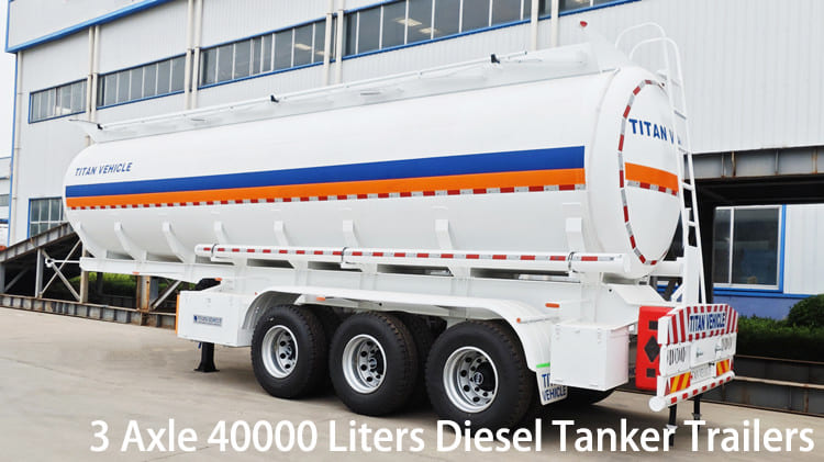 3 Axle 40000 Liters Diesel Tanker Trailers for Sale in Papua New Guinea