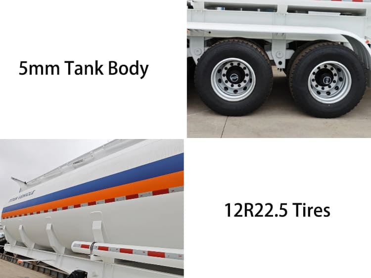 3 Axle 40000 Liters Diesel Tanker Trailers for Sale in Papua New Guinea