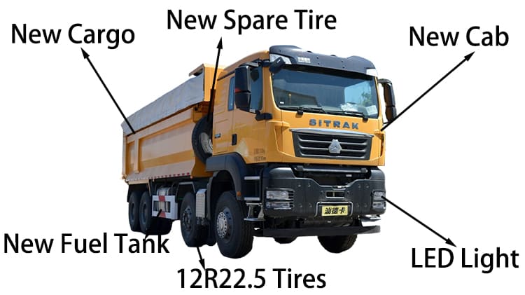Used Sinotruk Sitrak Truck G7W 400 HP for Sale in Papua New Guinea