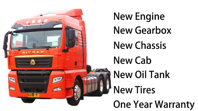 ZZ4256 Used Howo Tractor Truck Sitrak G7S for Sale in Papua New Guinea