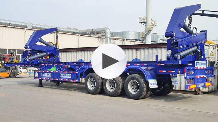 Tri Axle 40 Ft Container Side Loader Trailer for Sale in Papua New Guinea