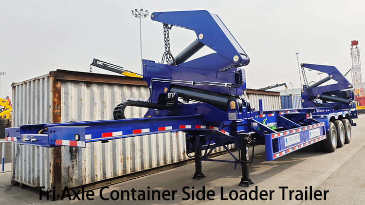 Tri Axle 40 Ft Container Side Loader Trailer for Sale in Papua New Guinea