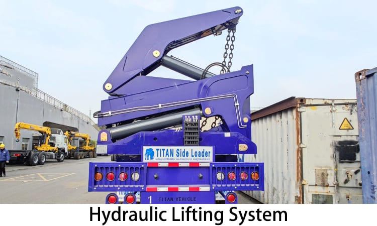 Tri Axle 40 Ft Container Side Loader Trailer for Sale in Papua New Guinea