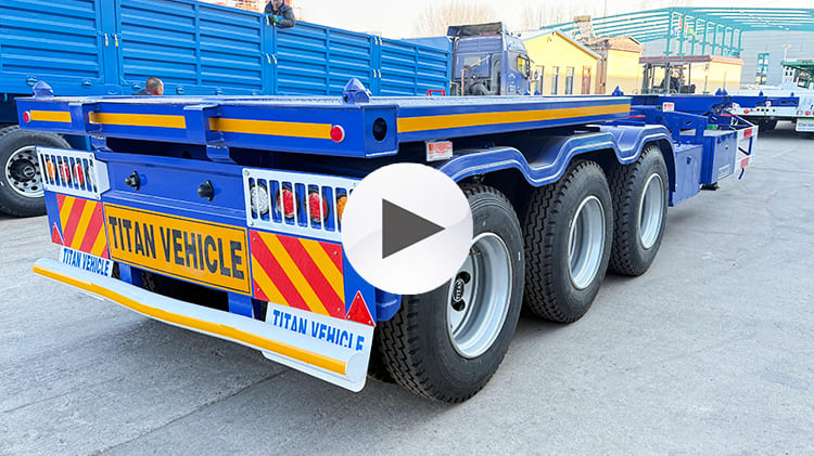 3 Axle 40Ft Container Chassis Trailer for Sale in Papua New Guinea