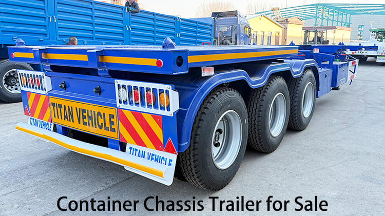 3 Axle 40Ft Container Chassis Trailer for Sale in Papua New Guinea