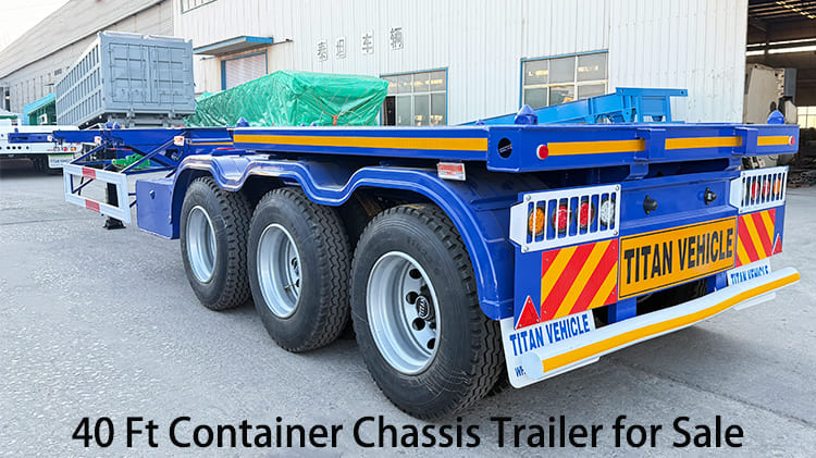 3 Axle 40Ft Container Chassis Trailer for Sale in Papua New Guinea