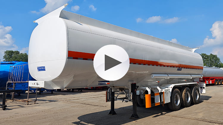 Tri Axle 45000 Liters Fuel Tanker Semi Trailer for Sale in Papua New Guinea