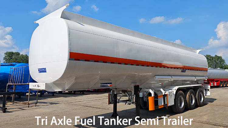 Tri Axle 45000 Liters Fuel Tanker Semi Trailer for Sale in Papua New Guinea