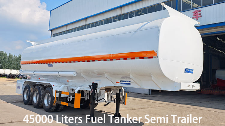 Tri Axle 45000 Liters Fuel Tanker Semi Trailer for Sale in Papua New Guinea