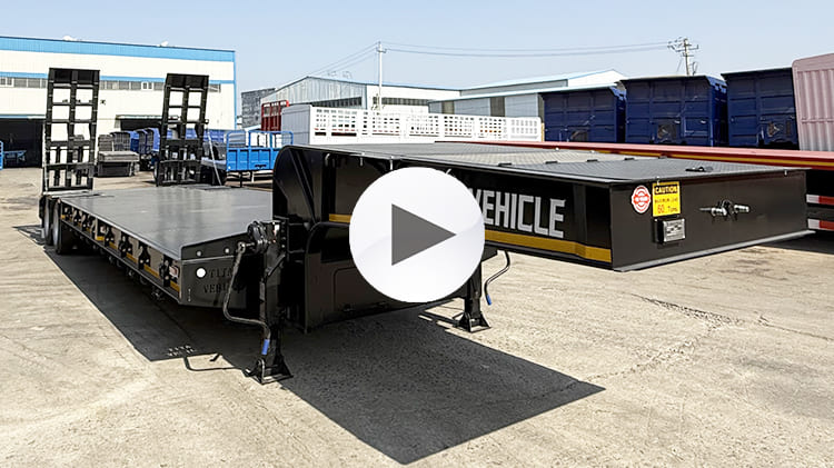 2 Line 4 Axle Low Loader Trailer for Sale in Papua New Guinea