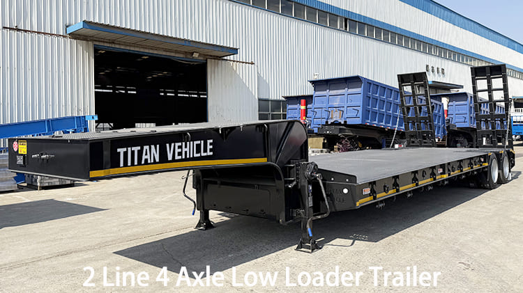 2 Line 4 Axle Low Loader Trailer for Sale in Papua New Guinea