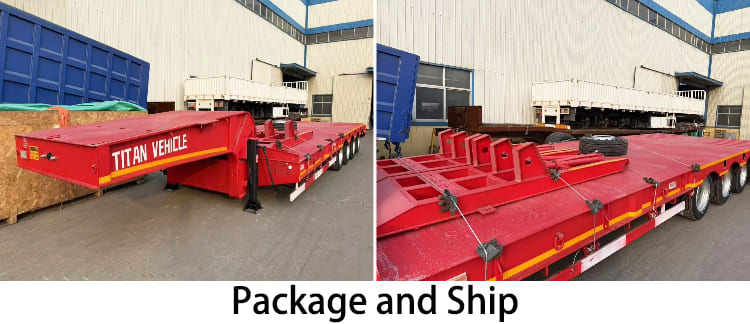 4 Axle 80 Ton Low Loader Trailer for Sale in Papua New Guinea