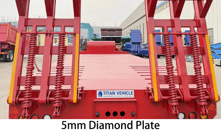 4 Axle 80 Ton Low Loader Trailer for Sale in Papua New Guinea