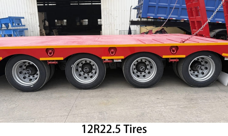 4 Axle 80 Ton Low Loader Trailer for Sale in Papua New Guinea