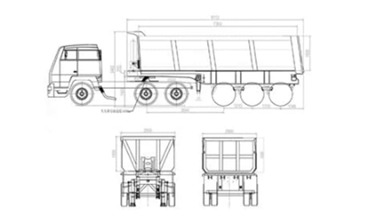 3 Axle Semi Tipper for Sale in Papua New Guinea